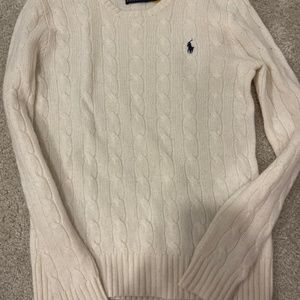 Polo Ralph Lauren Cream/Ivory Cashmere Sweater (Small)